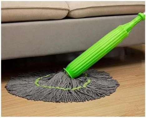 360° Self-Twisting Magic Spin Mop with Microfiber Cleaning Head