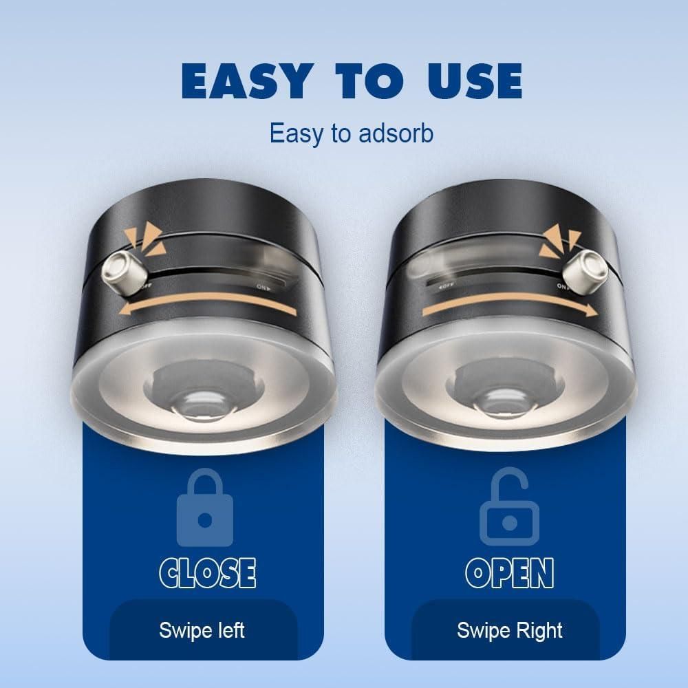 Vacuum Magnetic Suction Phone Holder – 360° Rotatable Foldable Mount